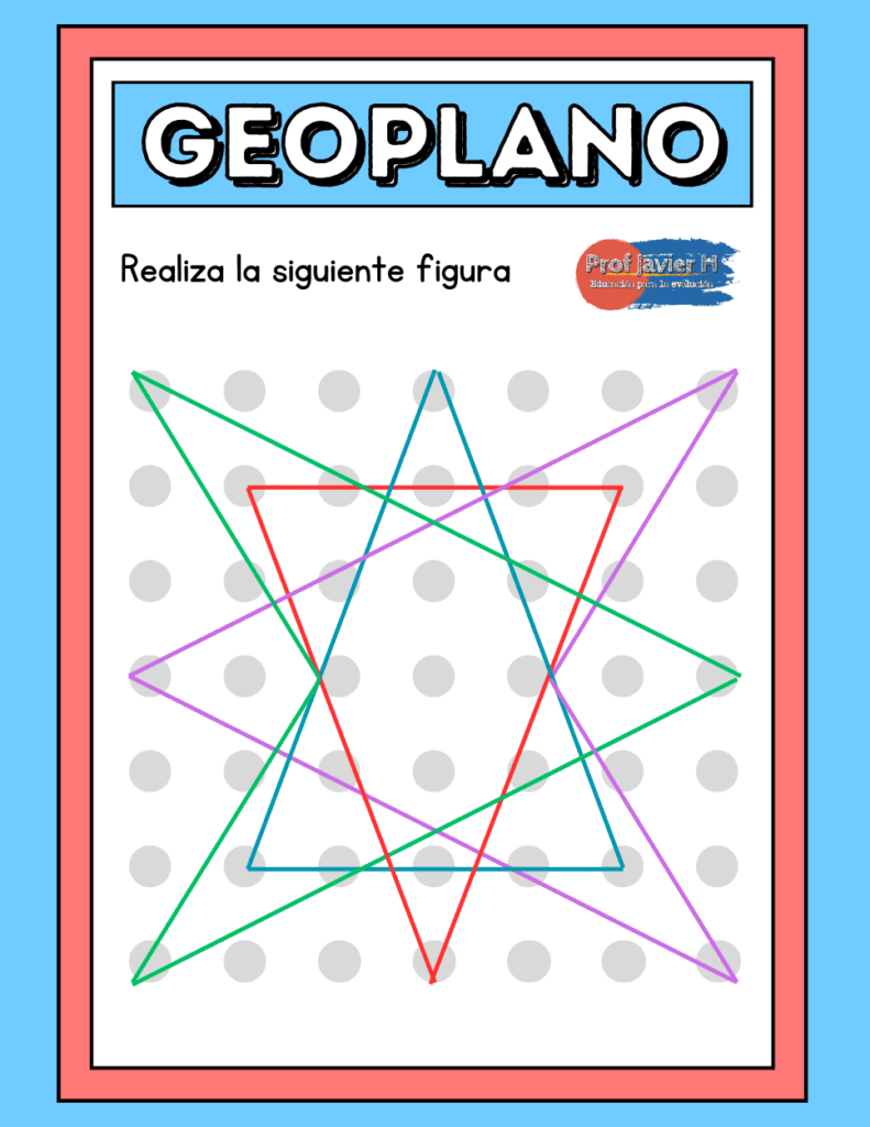 Imagen imprimible para geoplano